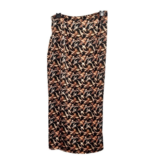 Jason Wu Maxi Skirt Animal Print Faux Pencil Wrap Skirt Women's Size Small - Picture 1 of 6